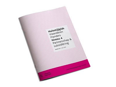 Huisstijlgids Vlaanderen Flanders niveau 4 partnerschap